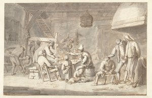 Inn-scene med kortspillere av Jan Havicksz. Steen