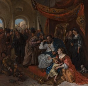 Moses og Faraos krone, ca. 1670 av Jan Havicksz. Steen