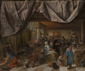 Menneskets liv, ca. 1665 av Jan Havicksz. Steen