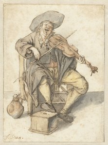 Syngende fiolinspiller av Jan Havicksz. Steen