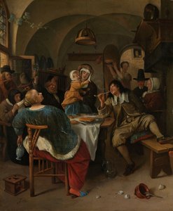 Familiescene, 1660-79
