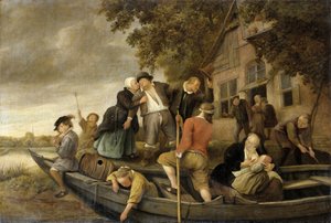 The Merry Homecoming, 1679 av Jan Havickszoon Steen