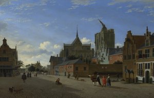 En utsikt i Köln, ca. 1660 av Jan Heyden van der