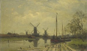 Vannvei nær Baarsjes, Amsterdam av Jan Hillebrand Wijsmuller