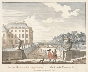 Turgåere i hagen til Het Loo-palasset, 1694-97