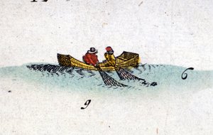 Sildefiskere fra Atlas of Jansson Janssonius