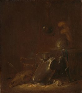 Stilleben med krigsredskaper av Jan Jansz Buesem (attributed to)