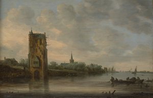 Pelkus-porten nær Utrecht av Jan Josephsz van Goyen