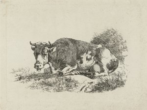 Liggende ku av Jan Kobell (III)