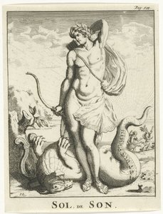 Apollo beseirer Python Sol, the Son (tittel på objekt) av Jan Lamsvelt