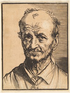 Byste av en skallet mann av Jan Lievens