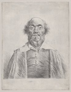 Byste av en eldre mann, 1620-74. av Jan Lievens