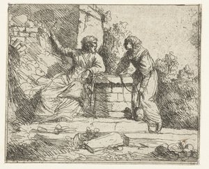 Kristus og den samaritanske kvinnen av Jan Lievens