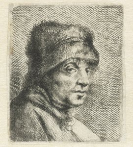 Head of a Man with a Cap Variae Effigies a Joanne Livio (serietittel) av Jan Lievens