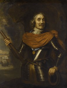 Maarten Harpertszoon Tromp 1597-1653, nederlandsk admiral, 1653 av Jan Lievens