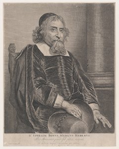 Portrett av Ephraim Bonus, lege, 1600-tallet. av Jan Lievens