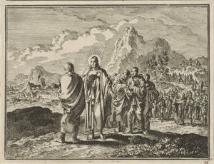Kristus straffer Peter av Jan Luyken