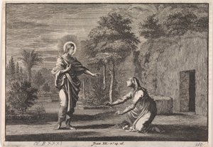 Kristus viser seg for Maria Magdalena (Noli me tangere) av Jan Luyken