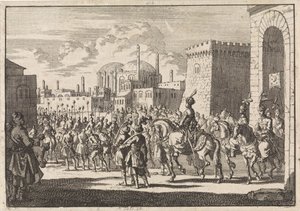 Sultan Mustafa IIs inntreden i Konstantinopel, 1695 av Jan Luyken