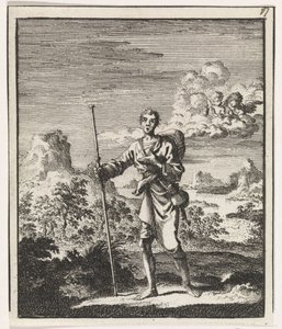 Pilegrimer i et fjellandskap av Jan Luyken