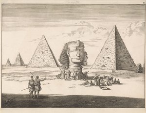 Pyramidene og sfinksen i Giza av Jan Luyken