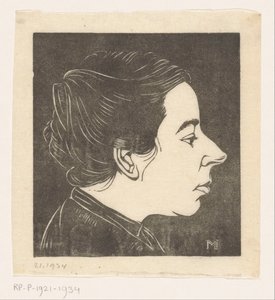 Portrett av Anne Zernike av Jan Mankes