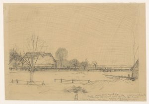 Vinterlandskap i Eerbeek av Jan Mankes