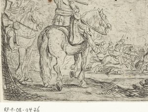 To ryttere i kavalerikamp Cavalry Battles (serietittel) av Jan Martszen de Jonge