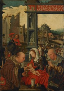 Kongenes tilbedelse, 1525 av Jan Mostaert