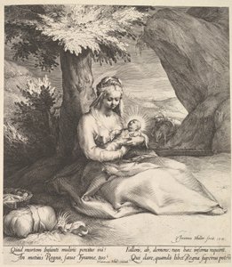 Hvil på flyturen til Egypt, ca. 1613. av Jan Muller