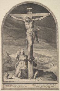 St. Maria Magdalena ved foten av korset, ca. 1612. av Jan Muller