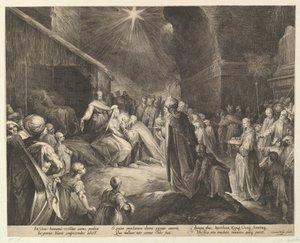 Tilbedelsen av magiene, ca. 1625. av Jan Muller