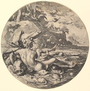 The Fifth Day Dies V, fra serien The Creation of the World, ca. 1597.