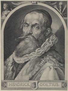 Portrett av Hendrick Goltzius av Jan Muller, Hendrick Goltzius