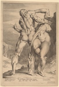 Voldtekten av en sabinsk kvinne (Utsikt bakfra) av Jan Muller, after Adriaen de Vries
