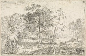 Landskap med ryttere av Jan Palthe