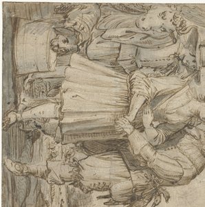 Gammel jeger og en ung kvinne av Jan Philipsz. van Bouckhorst