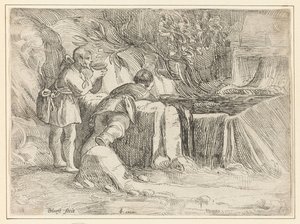 To menn ved en brønn av Jan Philipsz. van Bouckhorst