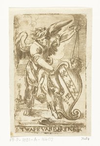 Våpenskjold fra Bakenes-familien 't Wape van Bakenes (tittel på objekt) av Jan Philipsz. van Bouckhorst