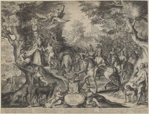 Allegori om blomstrende stat i De forente provinser av Jan Pietersz Saenredam