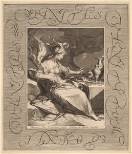Forfengelighet av forfengelighet, alt er forfengelighet av Jan Pietersz Saenredam, after Abraham Bloemaert