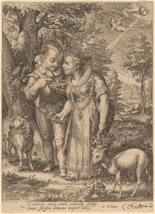 Vår av Jan Pietersz Saenredam after Hendrik Goltzius
