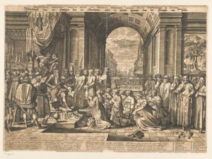 Skildring av den elendige staten Nederland, under det grusomme tyranniet til hertugen av Alba av Jan Pietersz. van de Venne