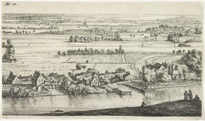 Landsby ved elvebredden Ulike landskap (serietittel) av Jan Ruyscher