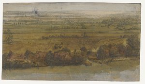 Landsby ved elvebredden av Jan Ruyscher