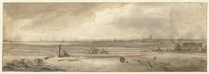 Utsikt over Naarden, sett fra Muiderberg av Jan Ruyscher