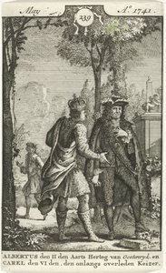 Samtale mellom Albert av Østerrike og Charles VI av Jan Ruyter