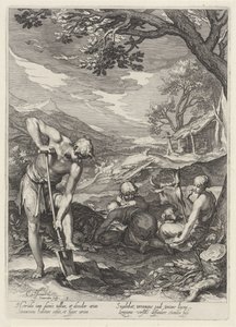Adam og Eva på jobb utenfor det jordiske paradiset Adam og Eva (serietittel)