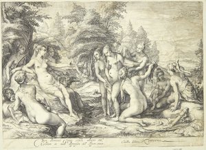 Diana og Callisto av Jan Saenredam