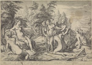 Diana oppdager Callistos graviditet av Jan Saenredam